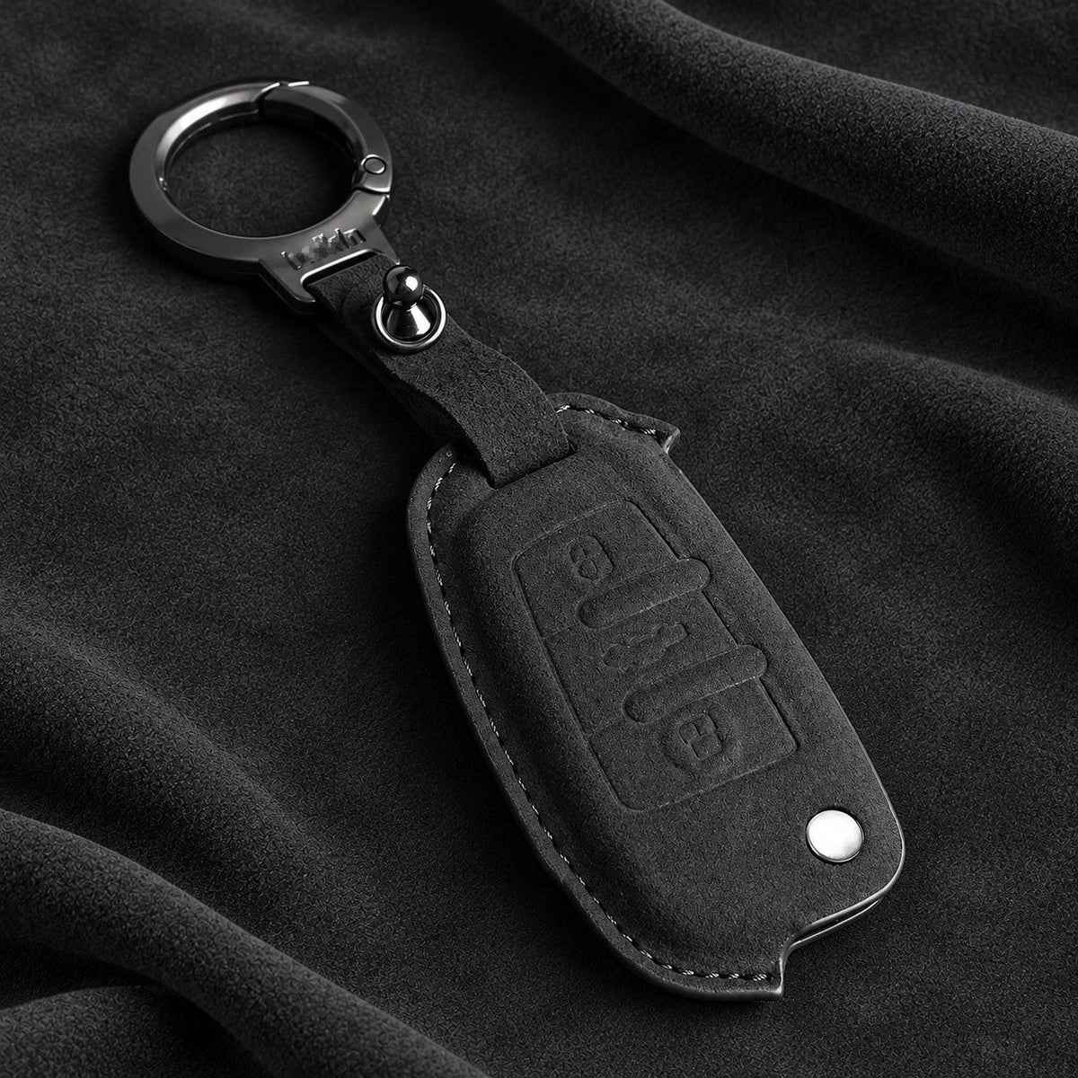 Valenci Keys Audi suede key cover — Type D, Black