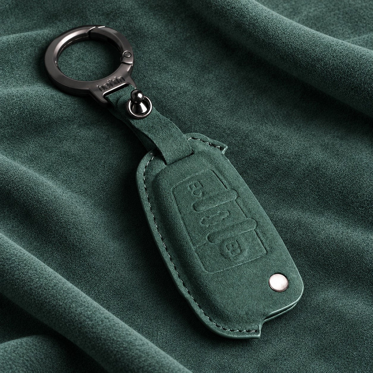 Valenci Keys Audi suede key cover — Type D, Green