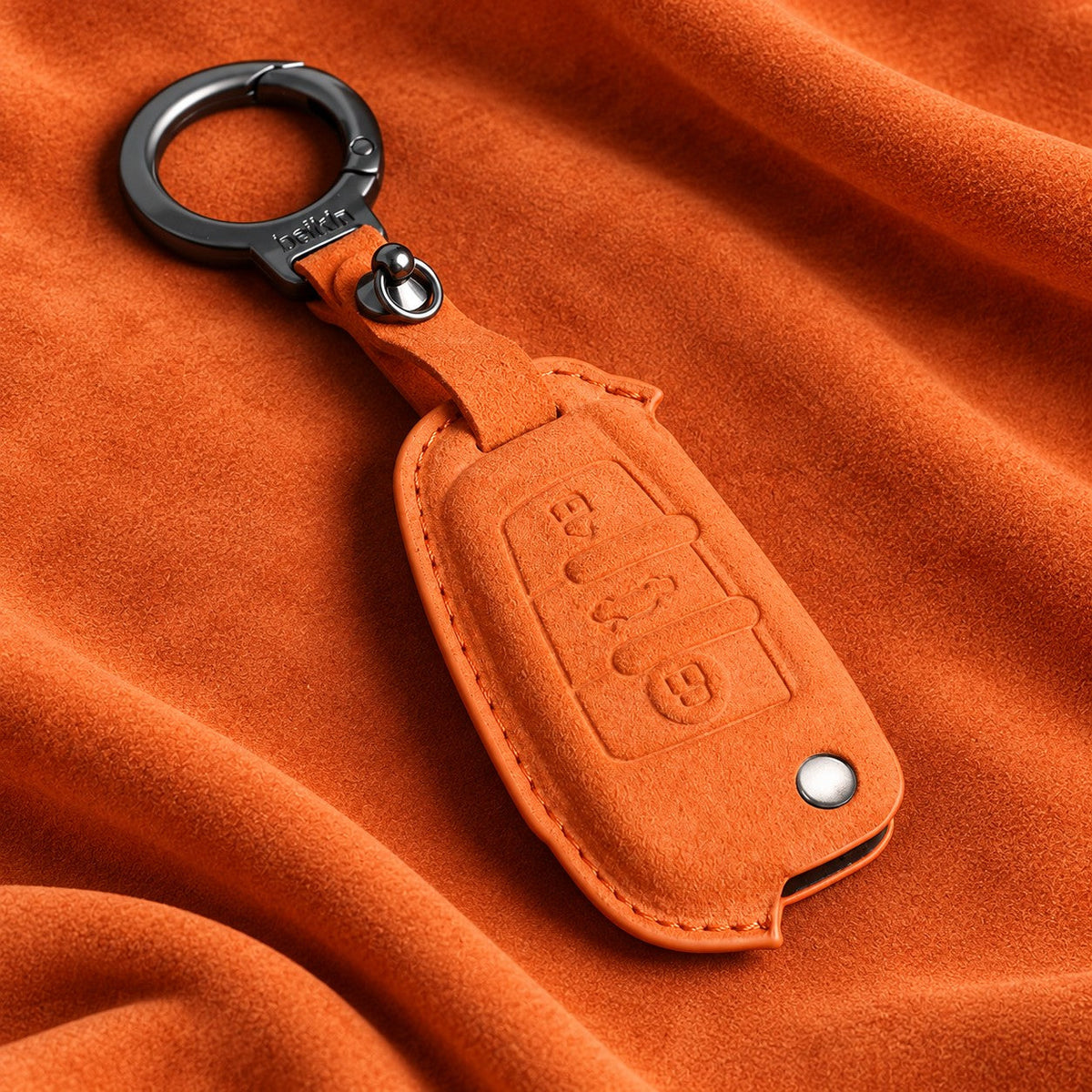 Valenci Keys Audi suede key cover — Type D, Orange